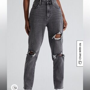 Distressed Black Pacsun Mom Jeans